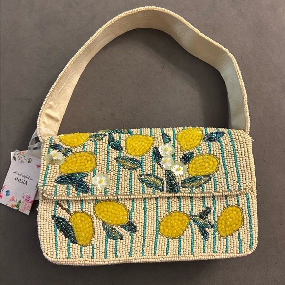 T.J.Maxx Handbags - Beaded Citrus Lemon Shoulder Bag — NWT! VIRAL!